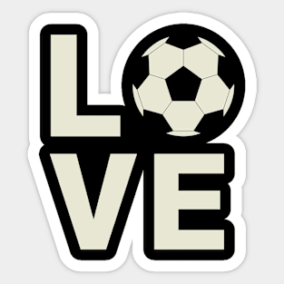 Love Soccer Sticker